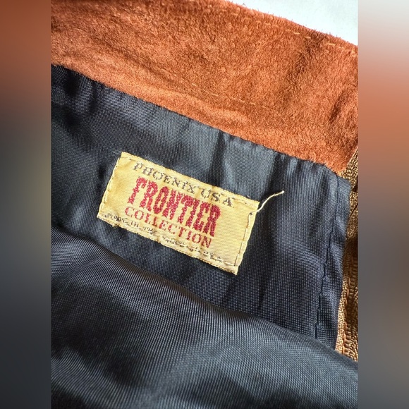 PHOENIX FRONTIER COLLECTION Vintage camel suede maxi skirt size 6. - Picture 7 of 10